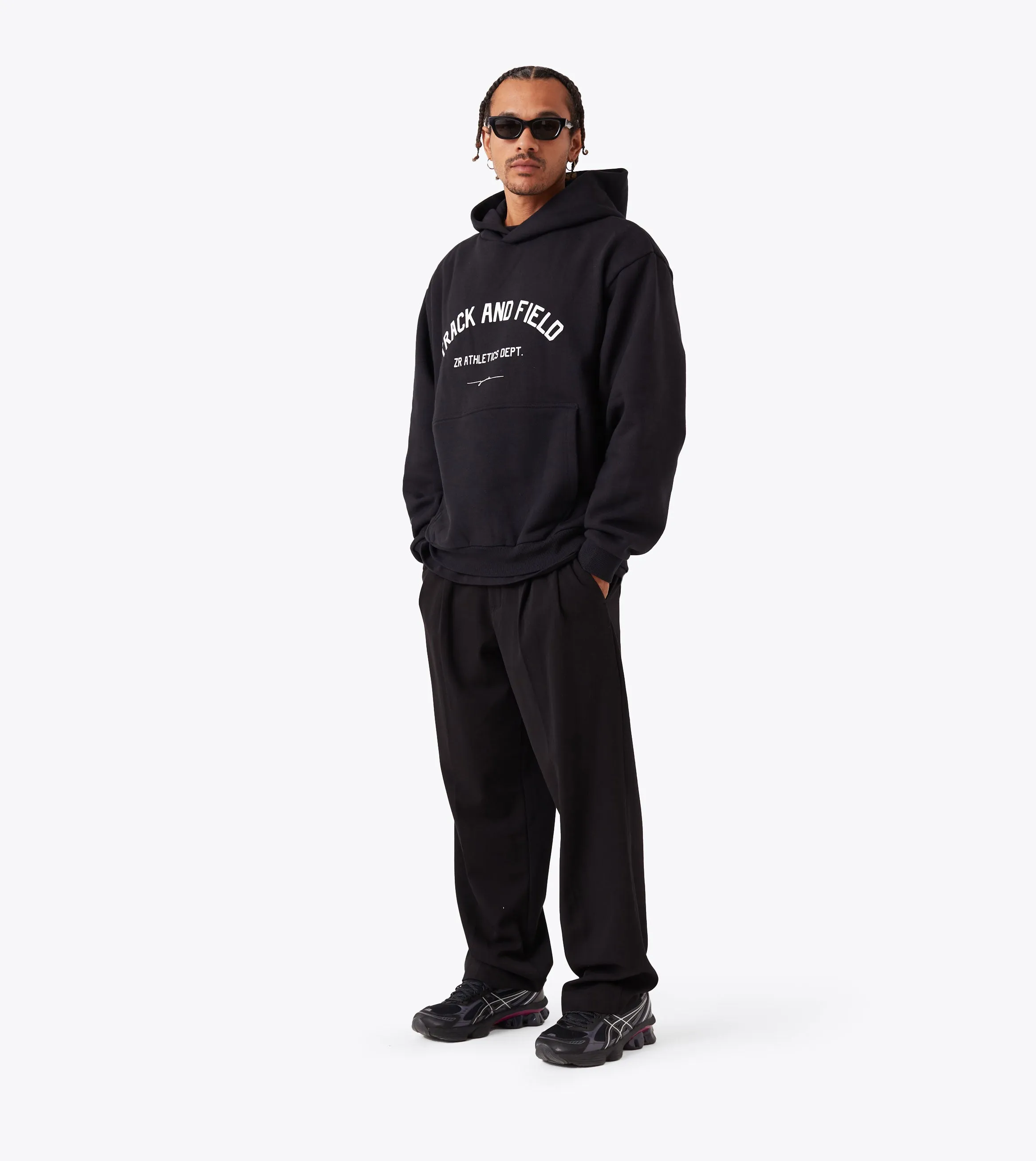 Lounge Comfort Soft Touch Fabric Ath. Box Hood Black