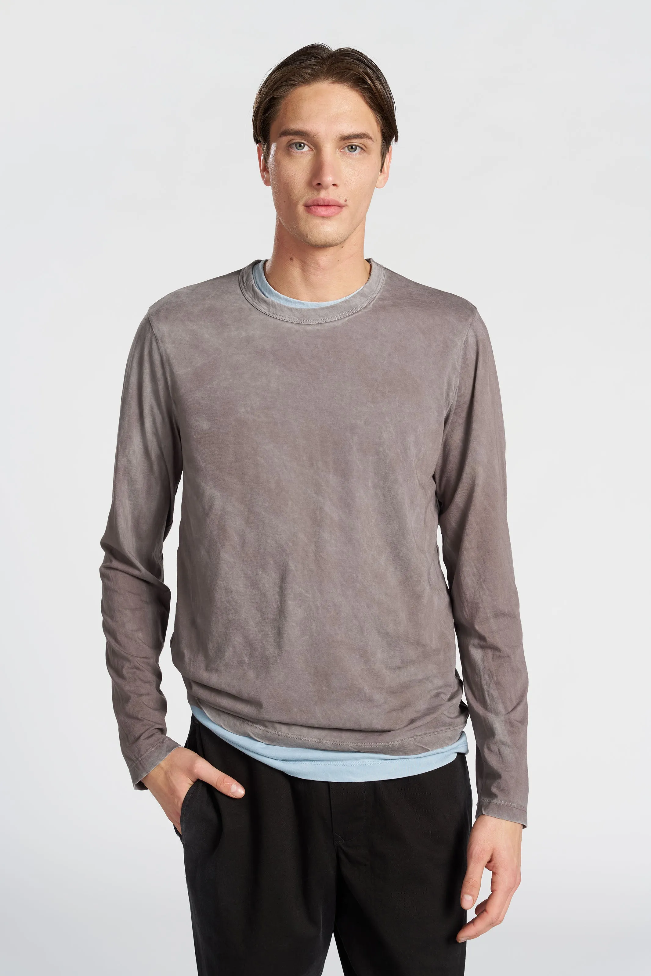 Fashion-Ready Classic Crew Long Sleeve Shirt