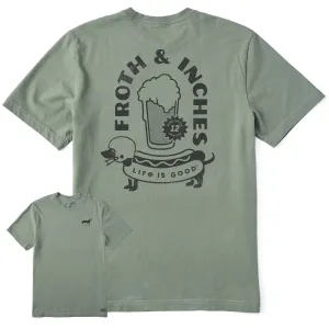 Men's Froth and Inches Short Sleeve Tee men's clothing School Uniform