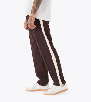 High Quality Material Everyday Comfort Stitched Football Trackpant Dk Choc