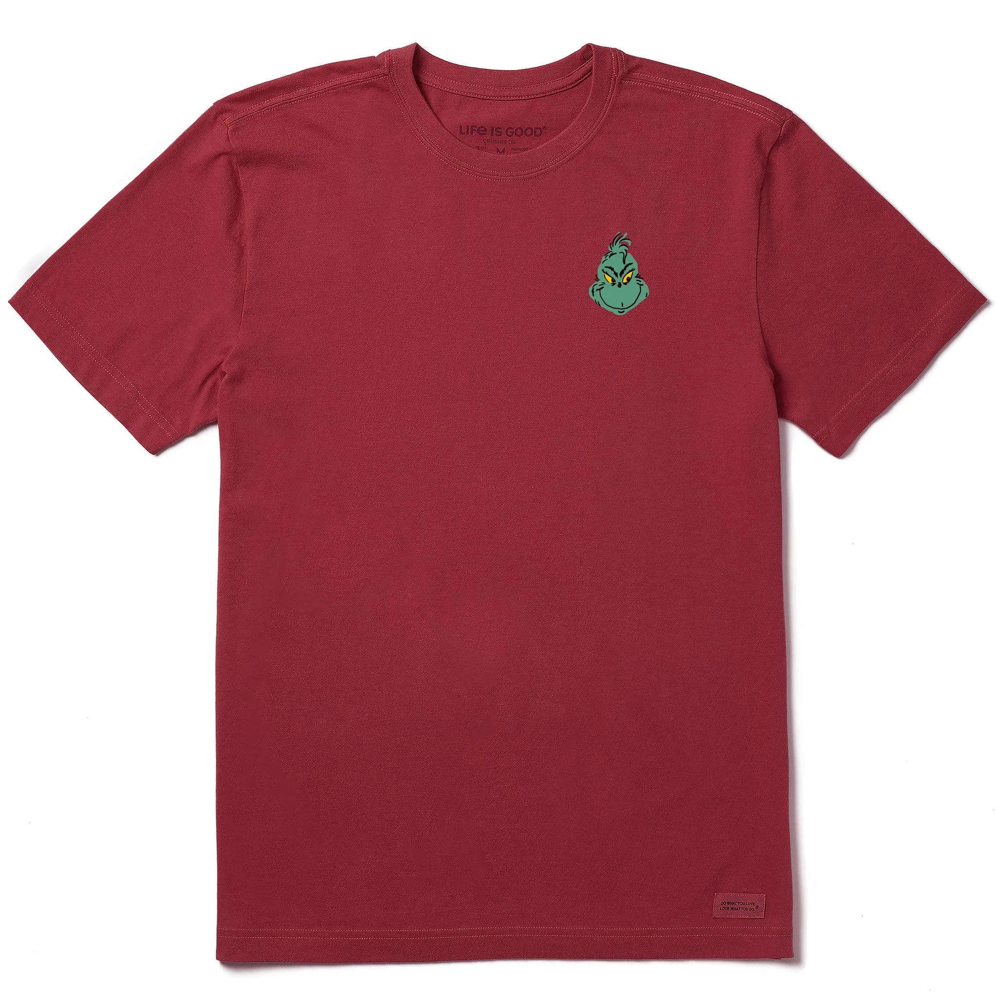 Men's Grinch Mini Face Short Sleeve Crusher Tee DurableStitching