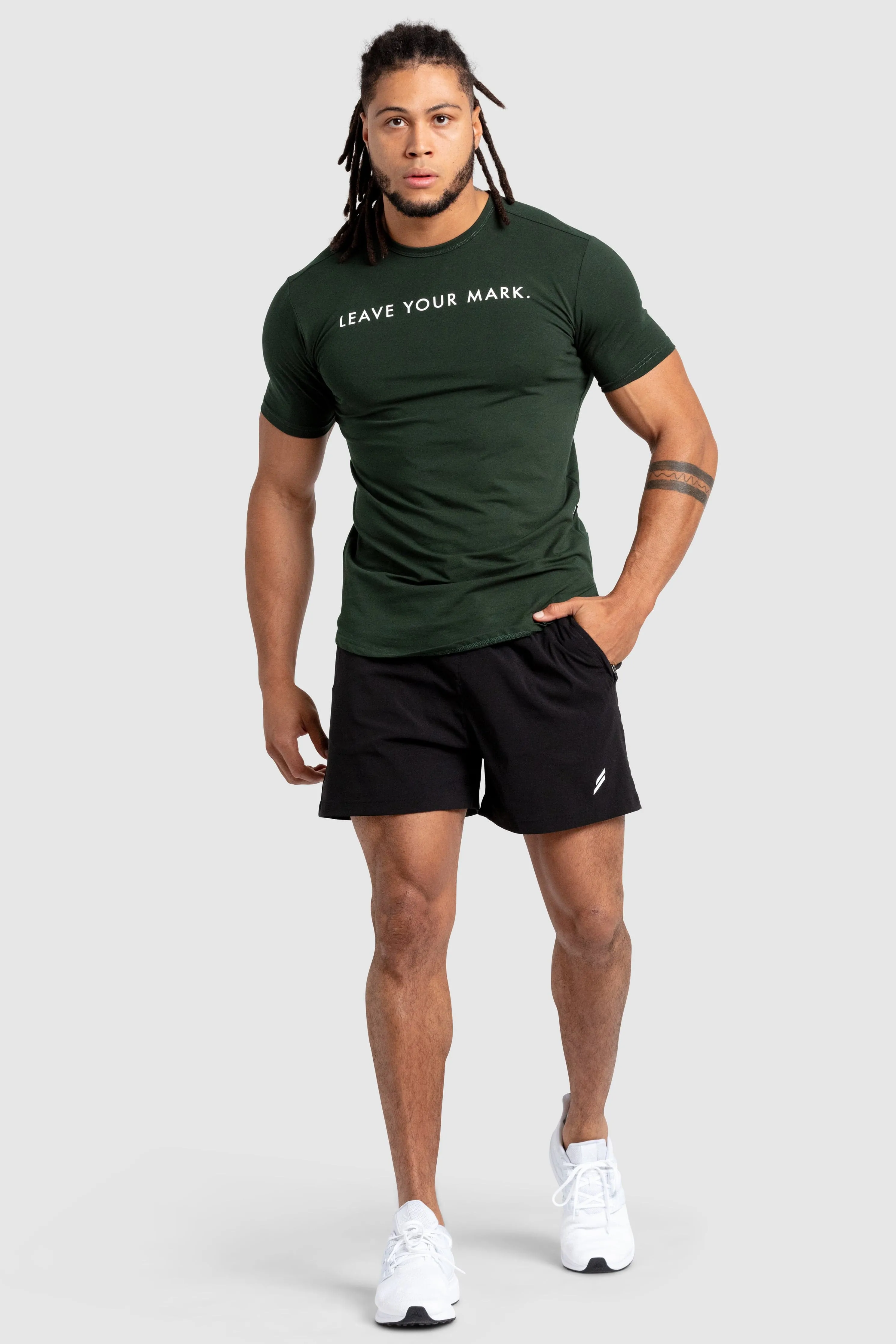 Leave Your Mark Drop Tee - Forest Green Street Trend Look