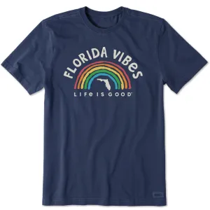 Men's Florida Rainbow Vibes Short Sleeve Crusher Tee NeutralTonesCollection