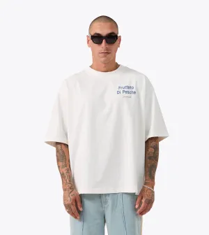 Round neck simplicity Non Toxic Materials Pesche Flow Tee Vintage White