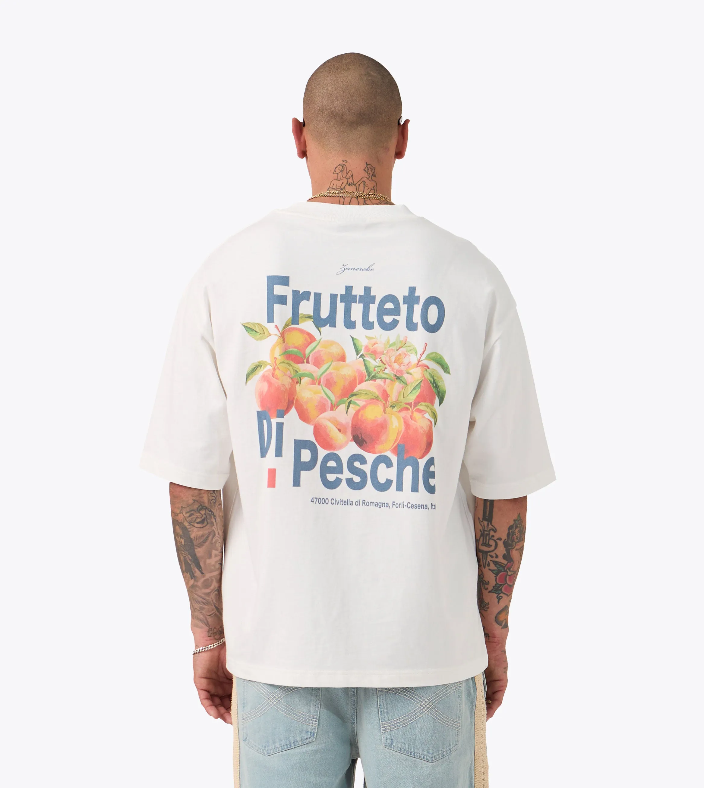 Formal Elegance Pesche Flow Tee Vintage White