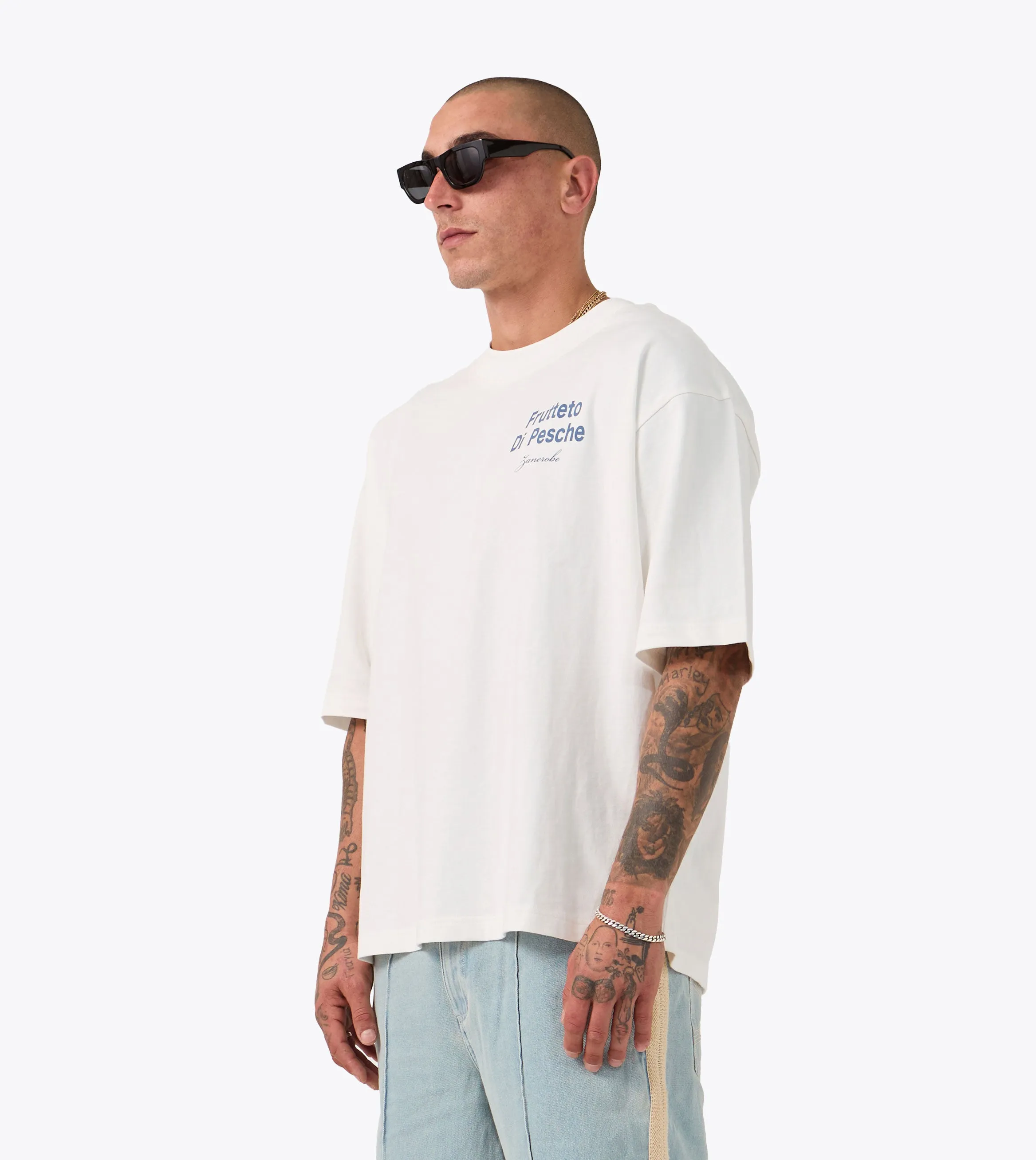 Breathable wear Pesche Flow Tee Vintage White