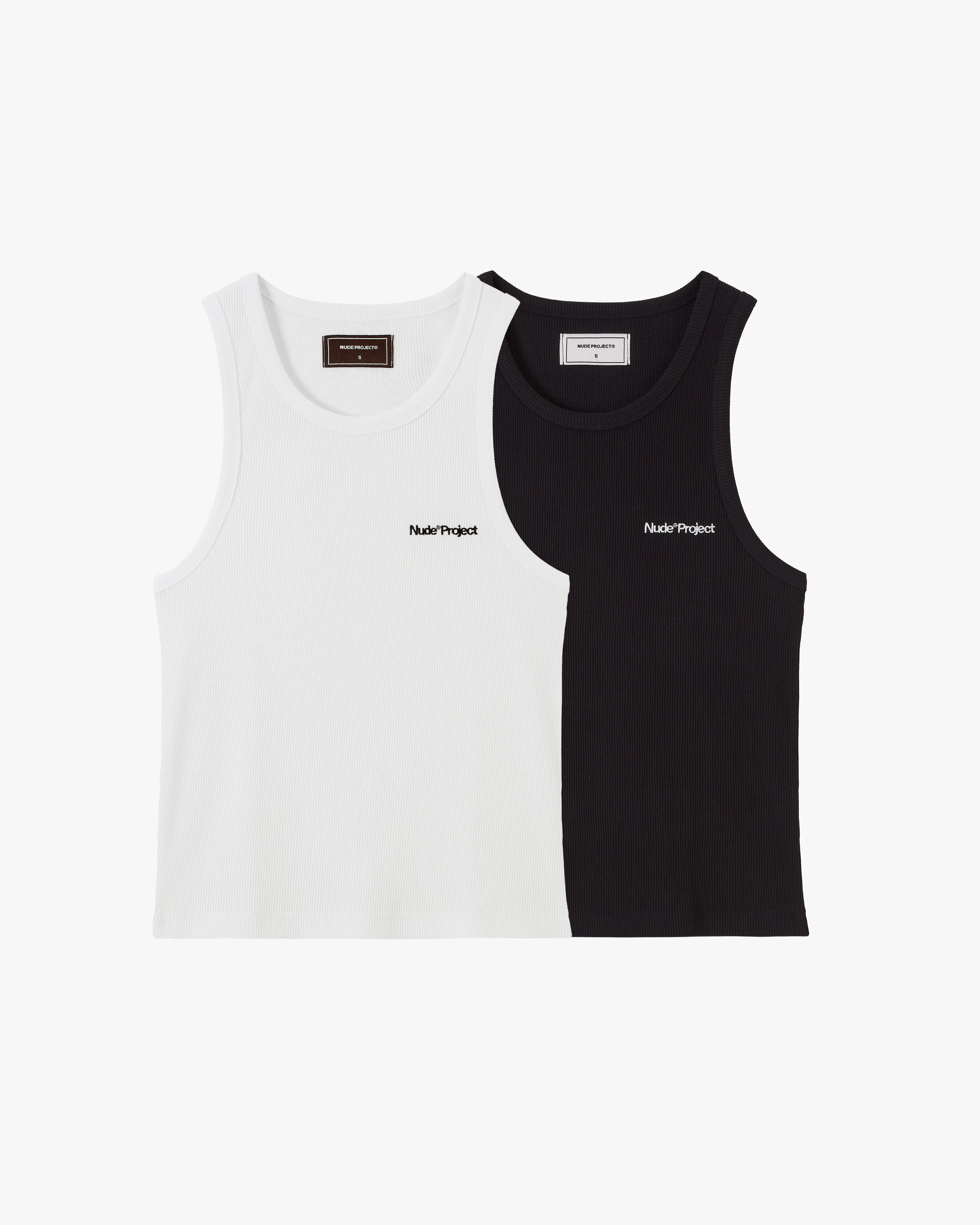 Sport Layer Fit Basic Tank Top Black/White