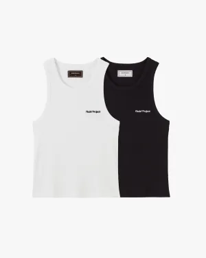 Sport Layer Fit Basic Tank Top Black/White