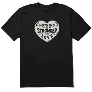 Leisure Wear Men's Stronger than Love Heart Short Sleeve Tee