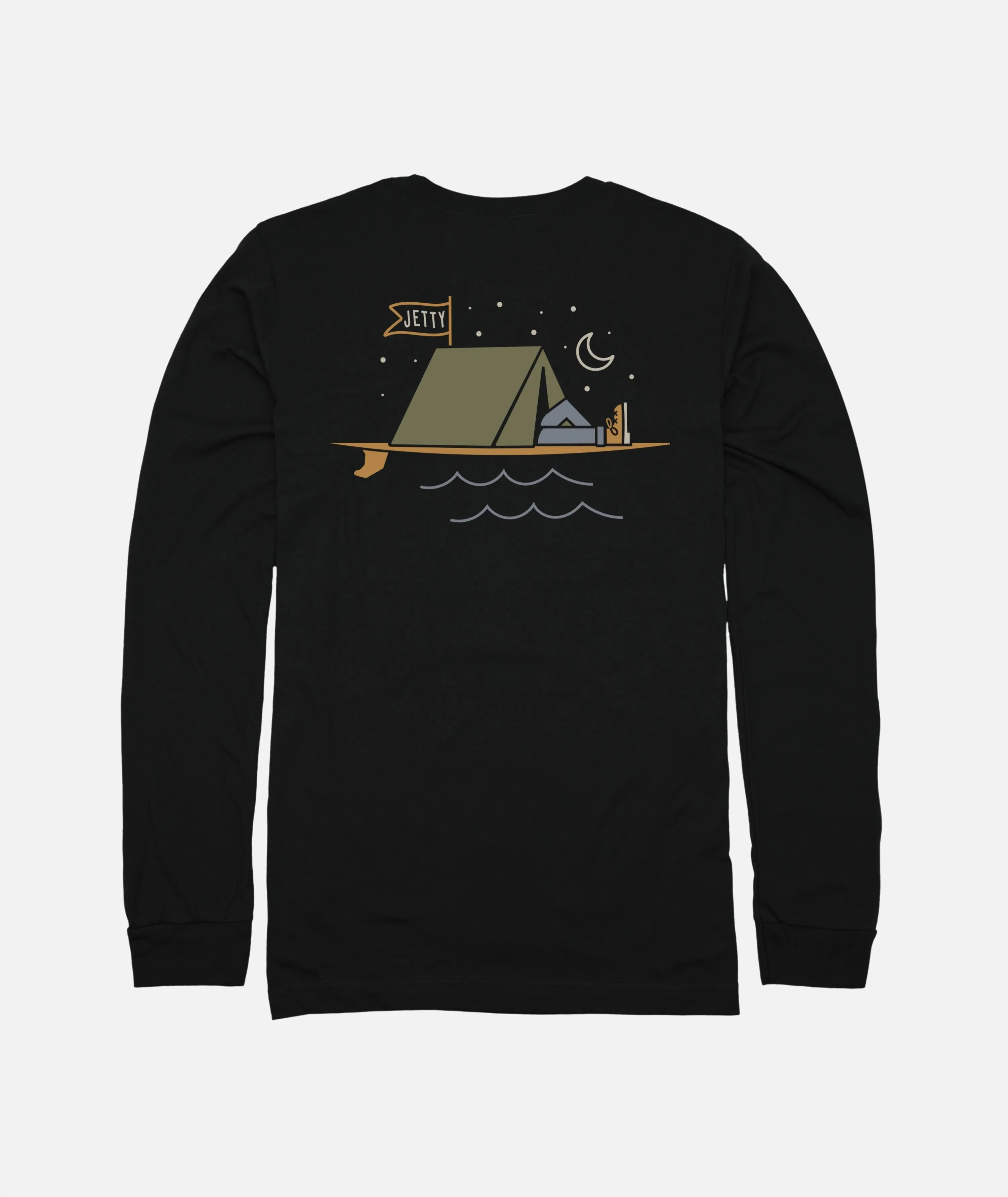 Drifter Long Sleeve - Black Sublimation Resistant Fabric Layered Shoulder Design