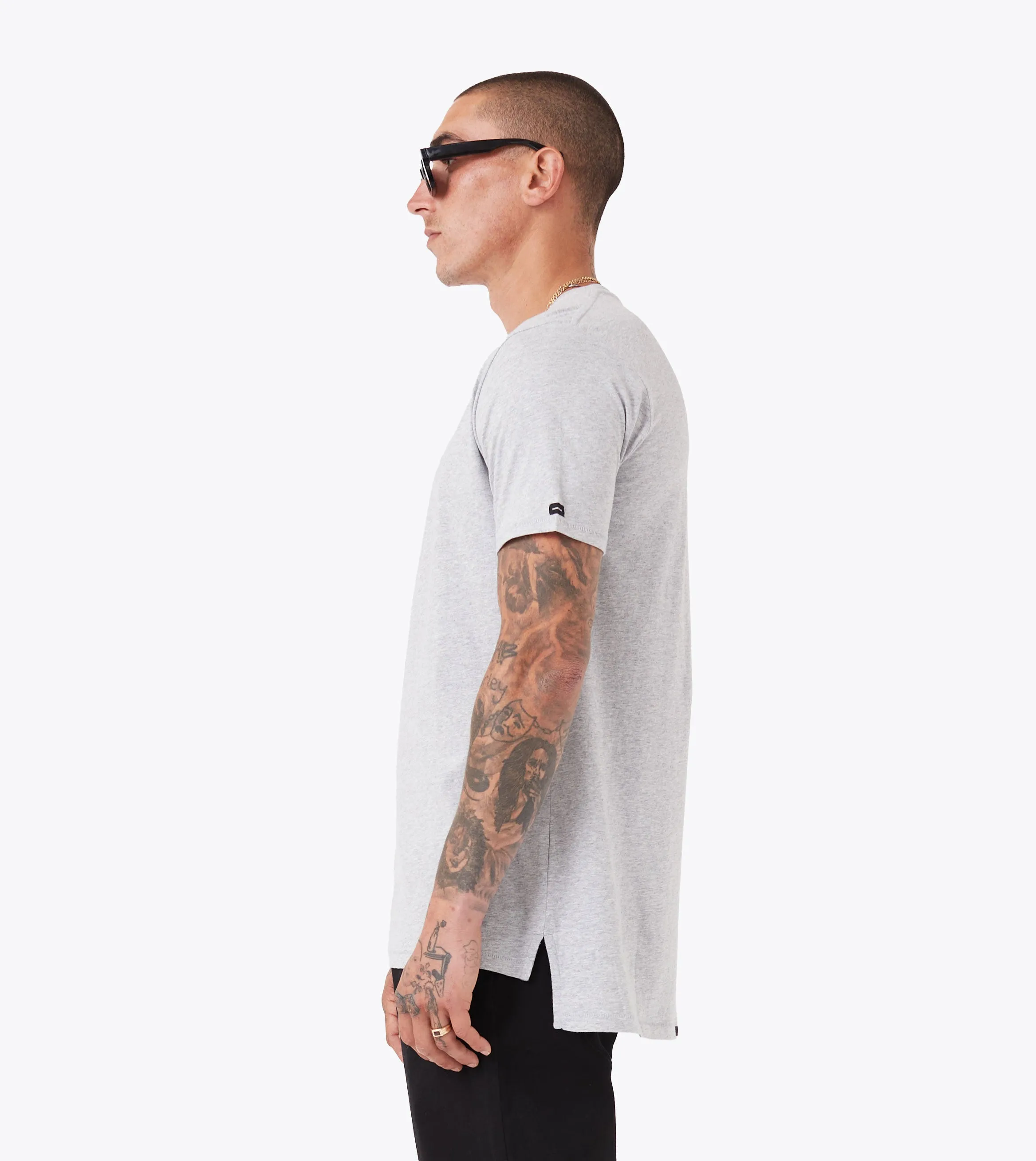 Flintlock Tee Grey Marle Breezy Design