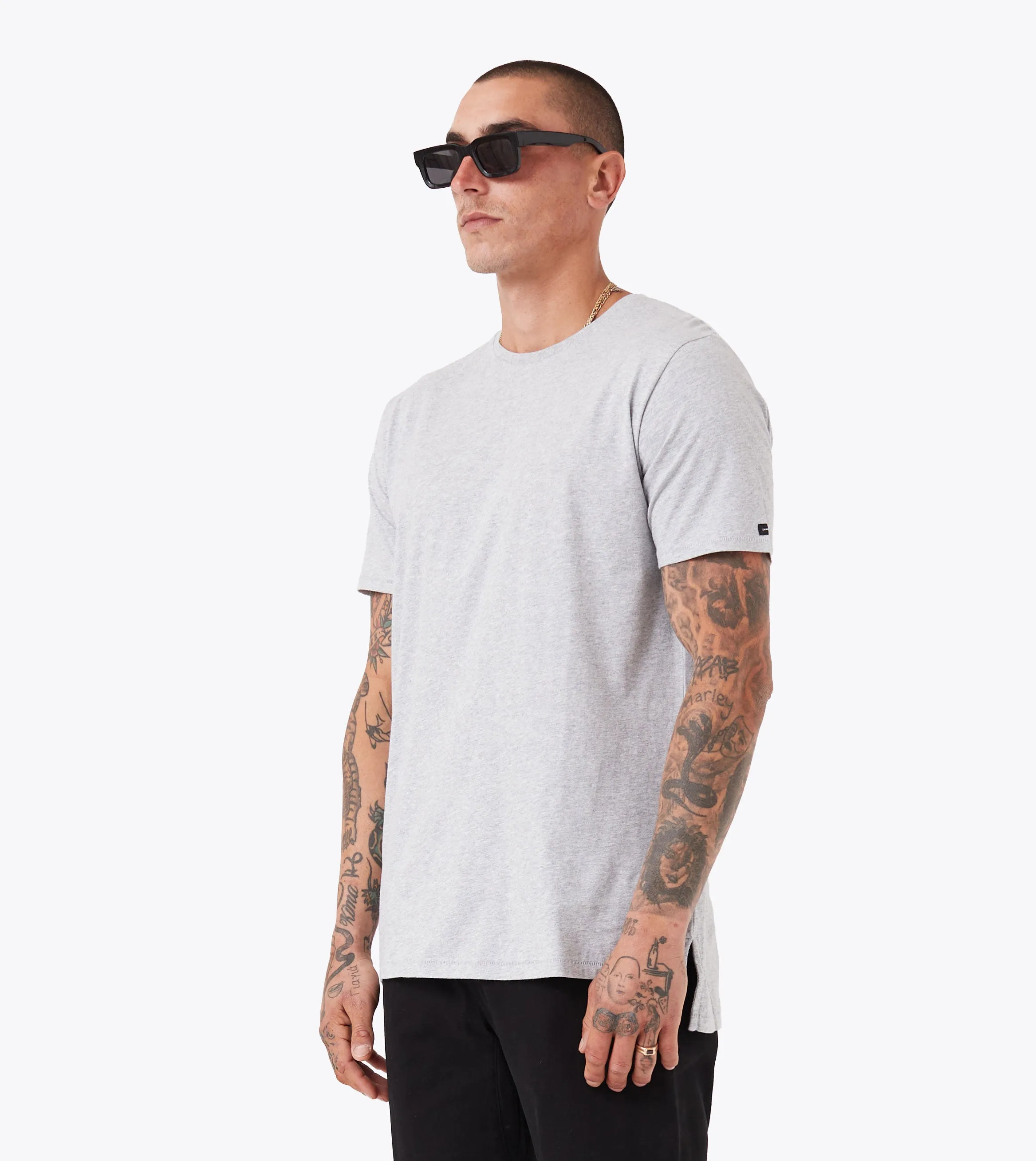 Flintlock Tee Grey Marle Smooth Finish