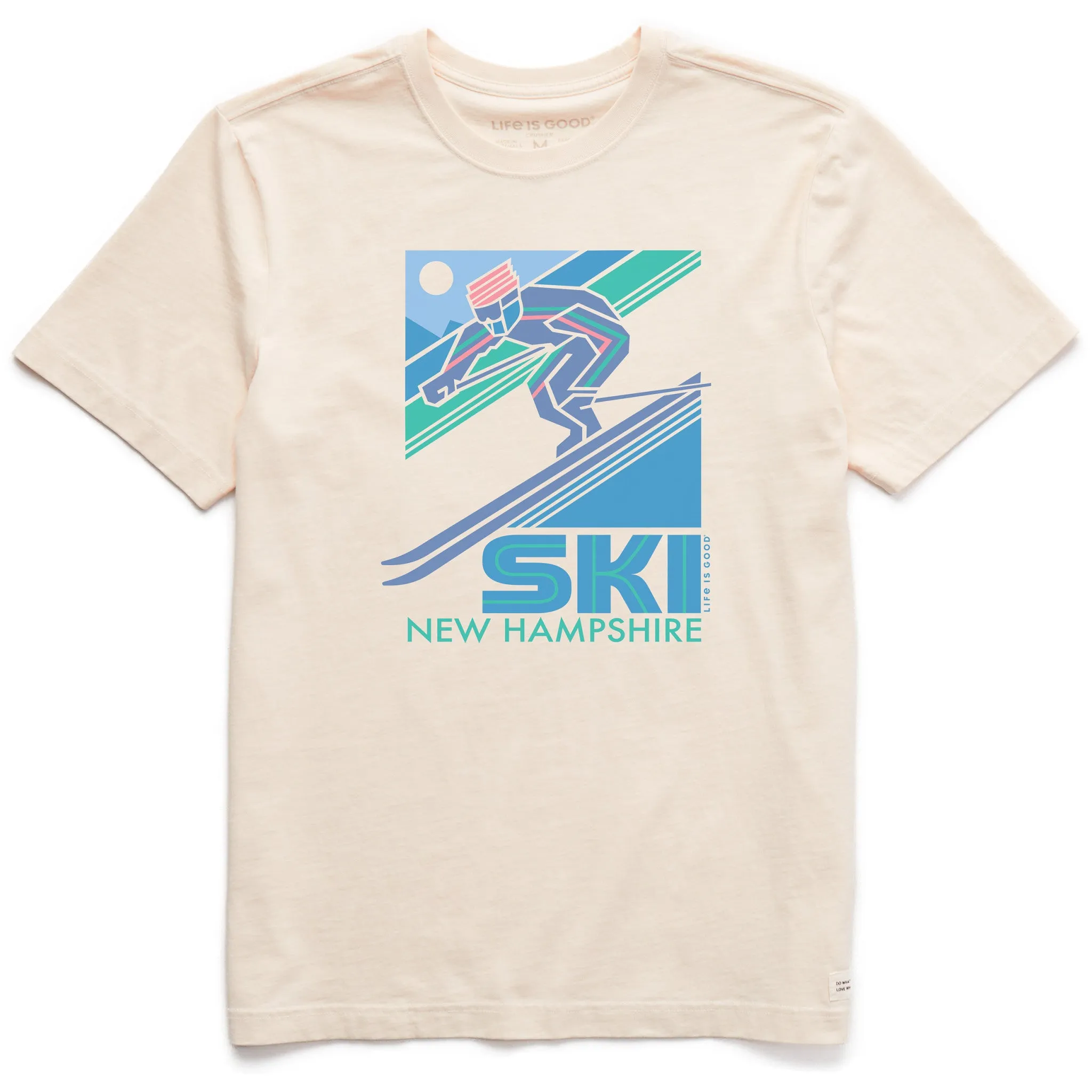 Men's Ski New Hampshire Short Sleeve Crusher Tee Everyday Wear