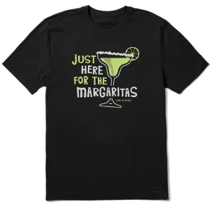 Men's Here for the Margaritas Short Sleeve Tee Cool Design Daily Trend