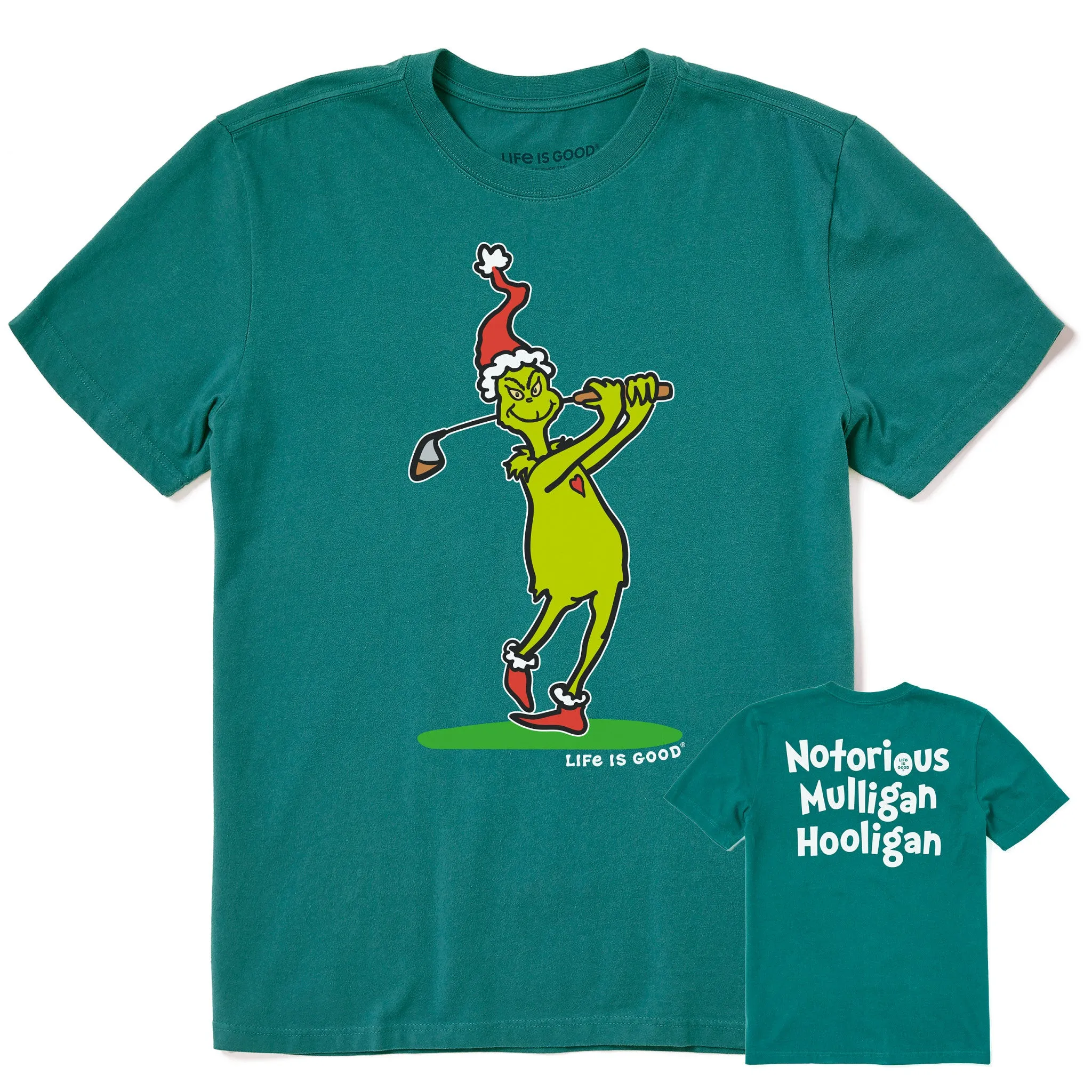 Elastic waist Men's Grinch Mulligan Hooligan Short Sleeve Crusher Tee