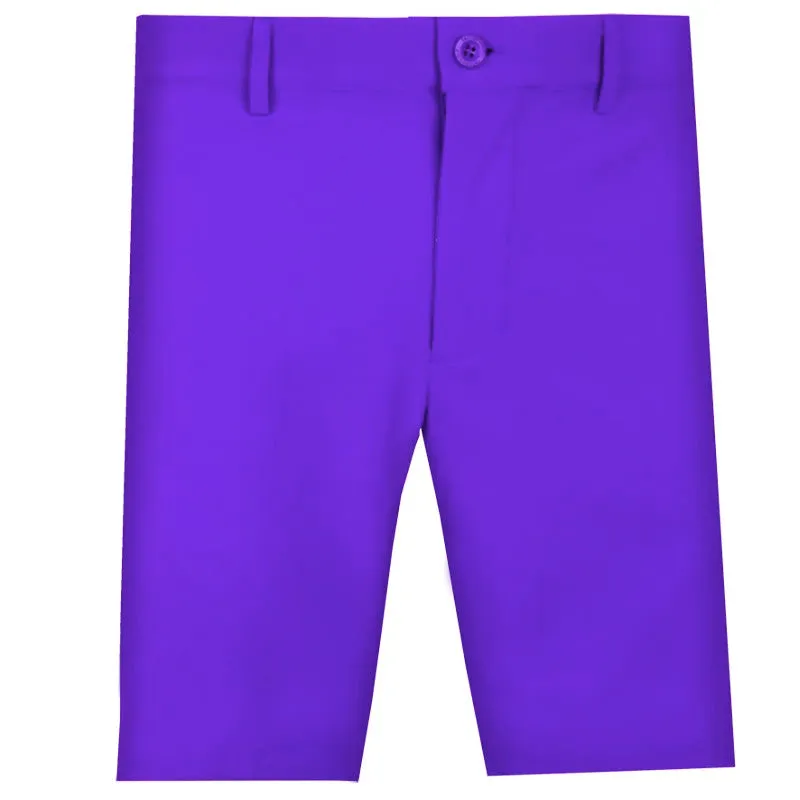 Snag Free Zipper maternity option Tattoo Golf: Men's OB ProCool Performance Golf Shorts - Purple